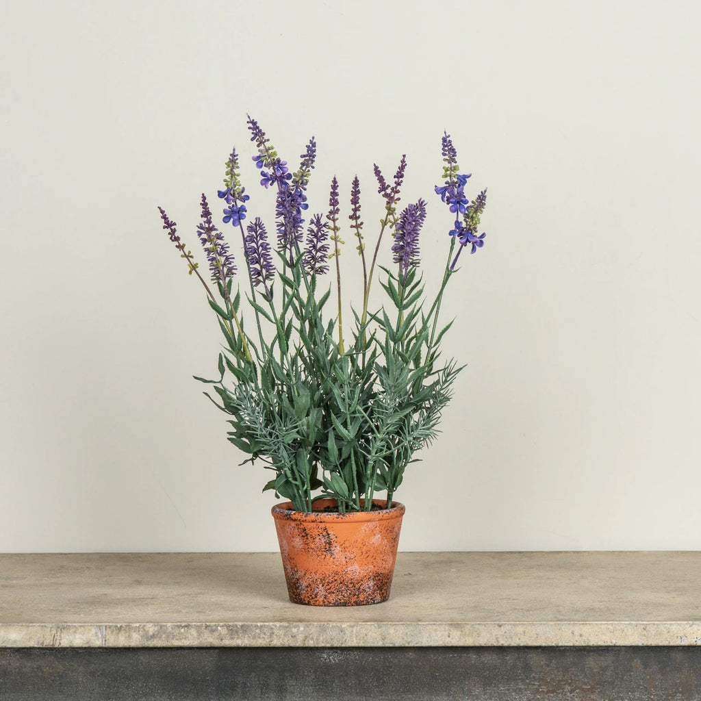 Potted Lavender G242333 Faux Floral 43.2 cm
