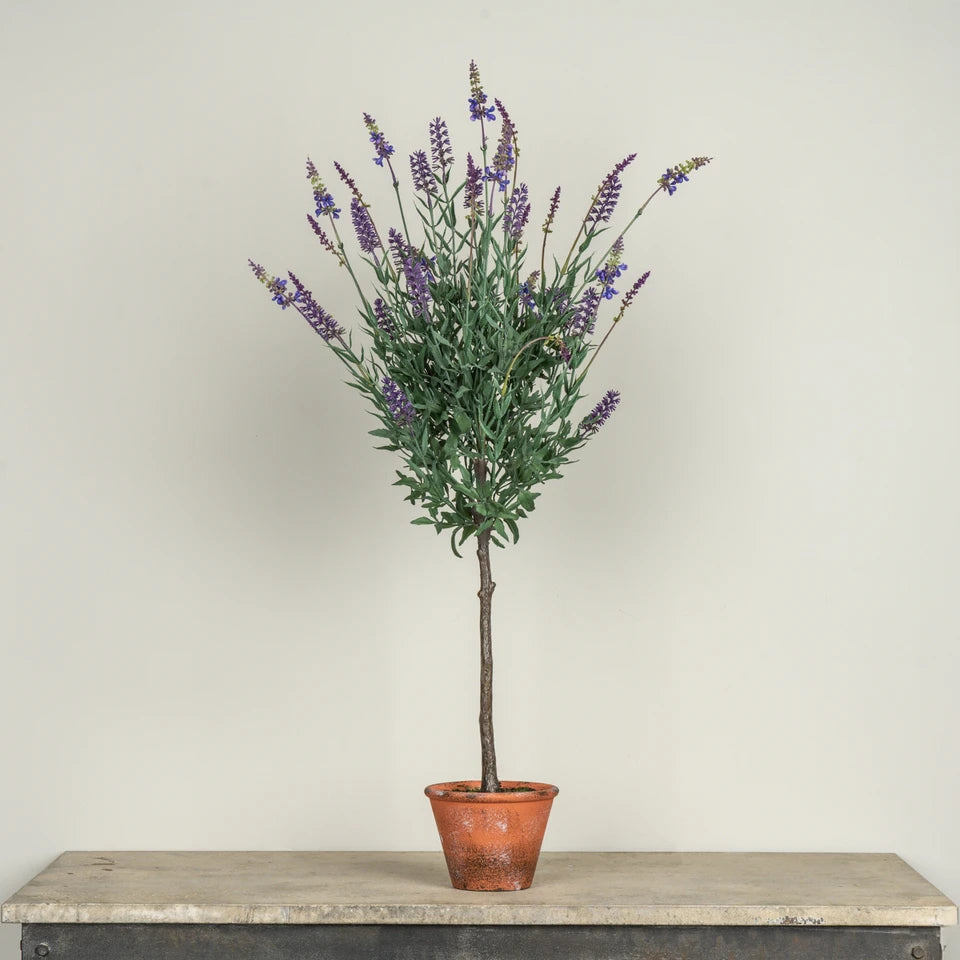 Potted Lavender Tree G242334 Faux Floral 68.6 cm
