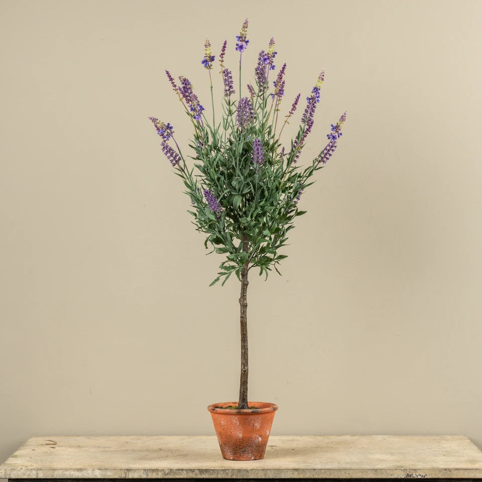 Potted Lavender Tree G242335 Faux Floral 91.4 cm