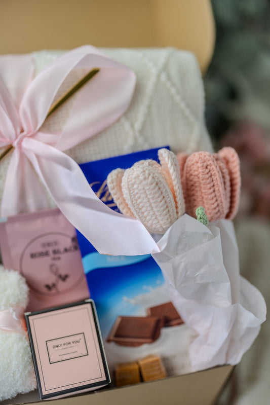 Kit de soins pour jeune maman : boîte rose avec bougie, tasse « Mama » et plus encore - Cadeau de douche de bébé idéal