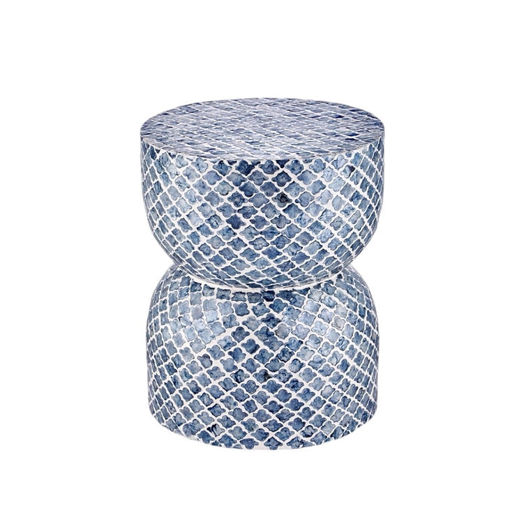 Mother of Pearl Inlay Coffee Table - Geometric Ethnic