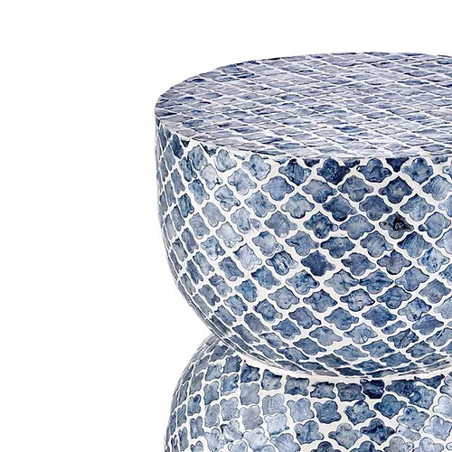 Mother of Pearl Inlay Coffee Table - Geometric Ethnic
