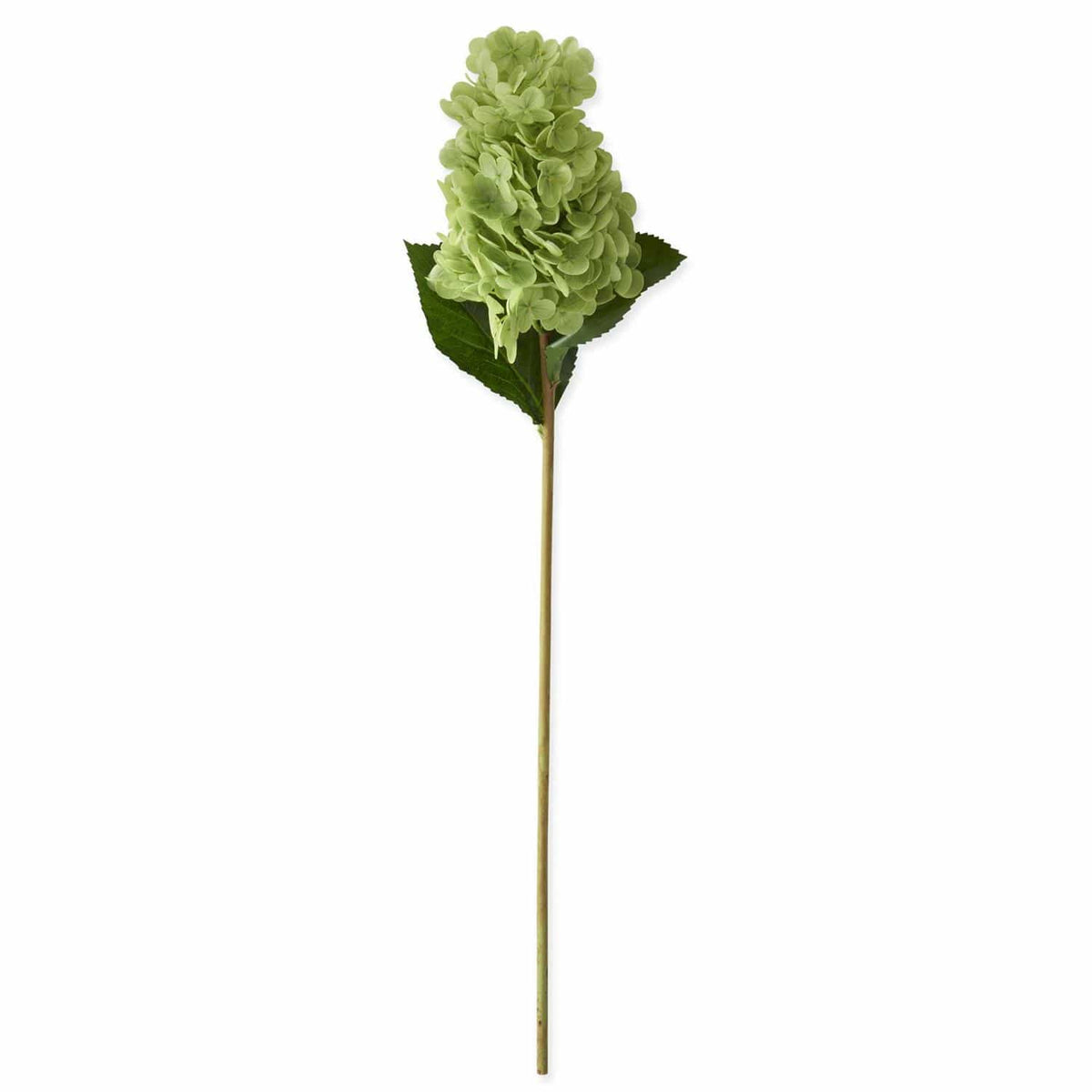 Green & Light Pink Real Touch Cone Hydrangea Stem 28" - Artificial Flower