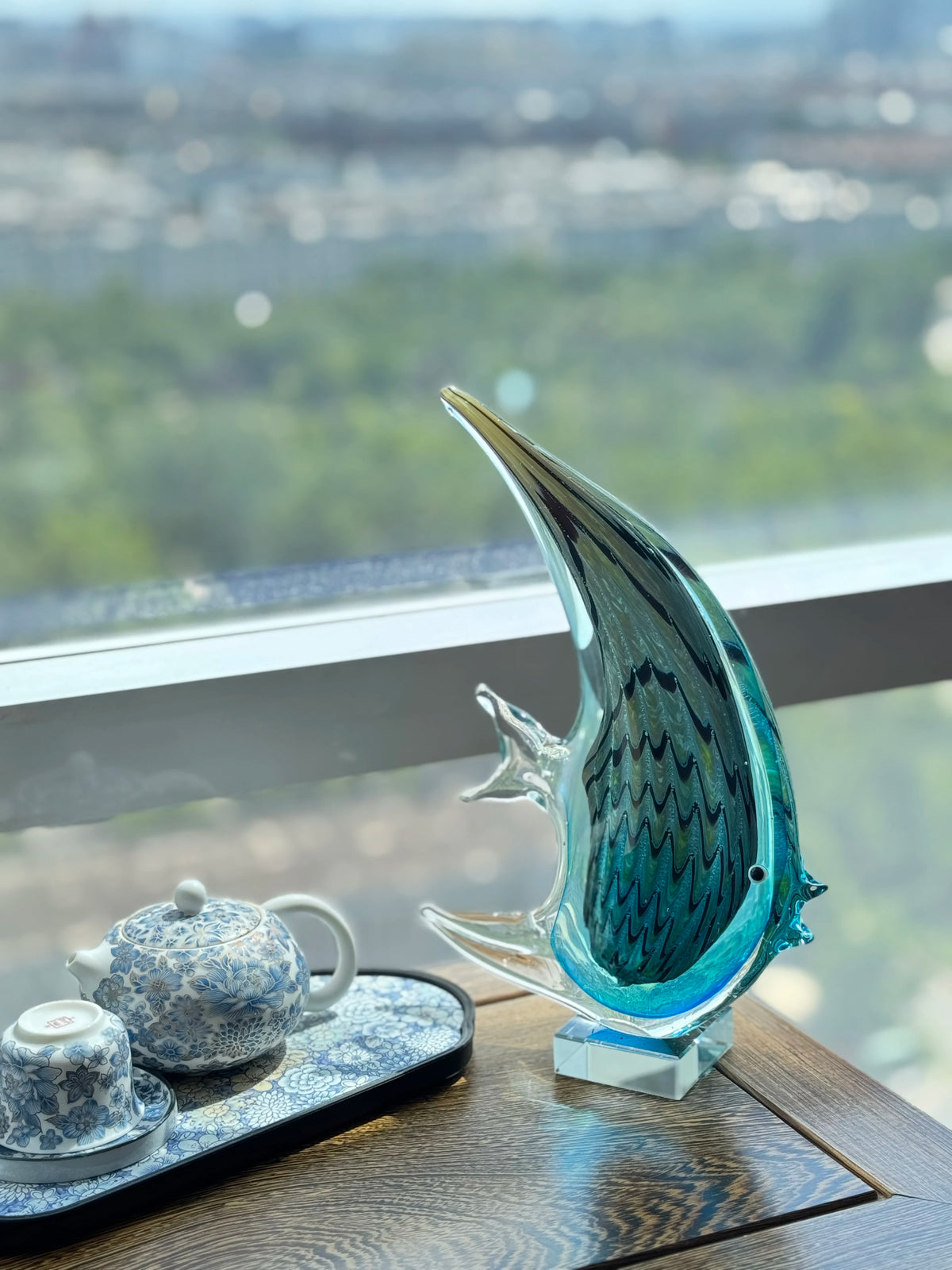 Bellagio Murano-Style Art Glass Fish Sculpture