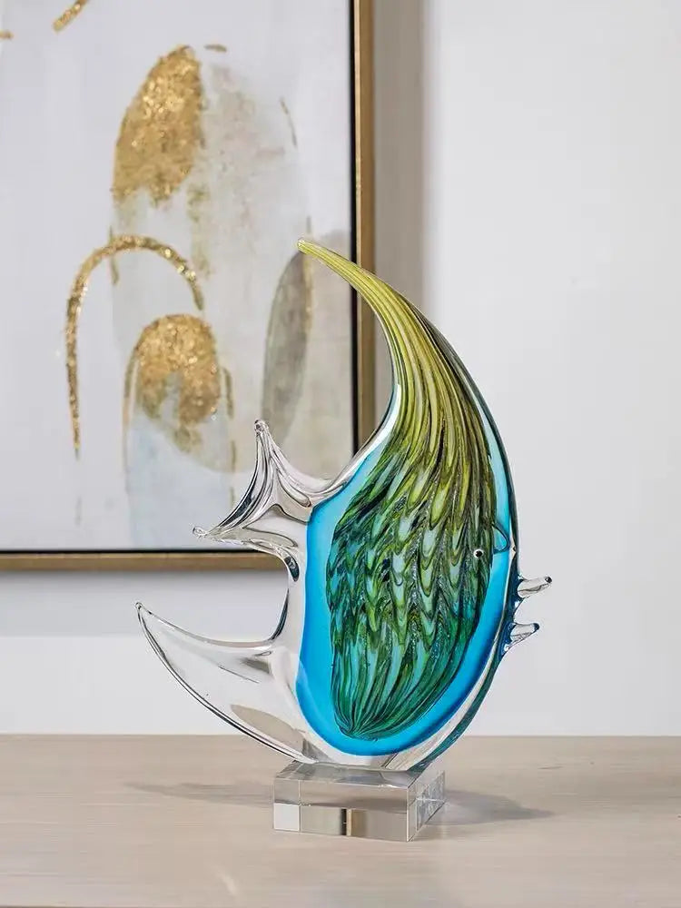 Bellagio Murano-Style Art Glass Fish Sculpture