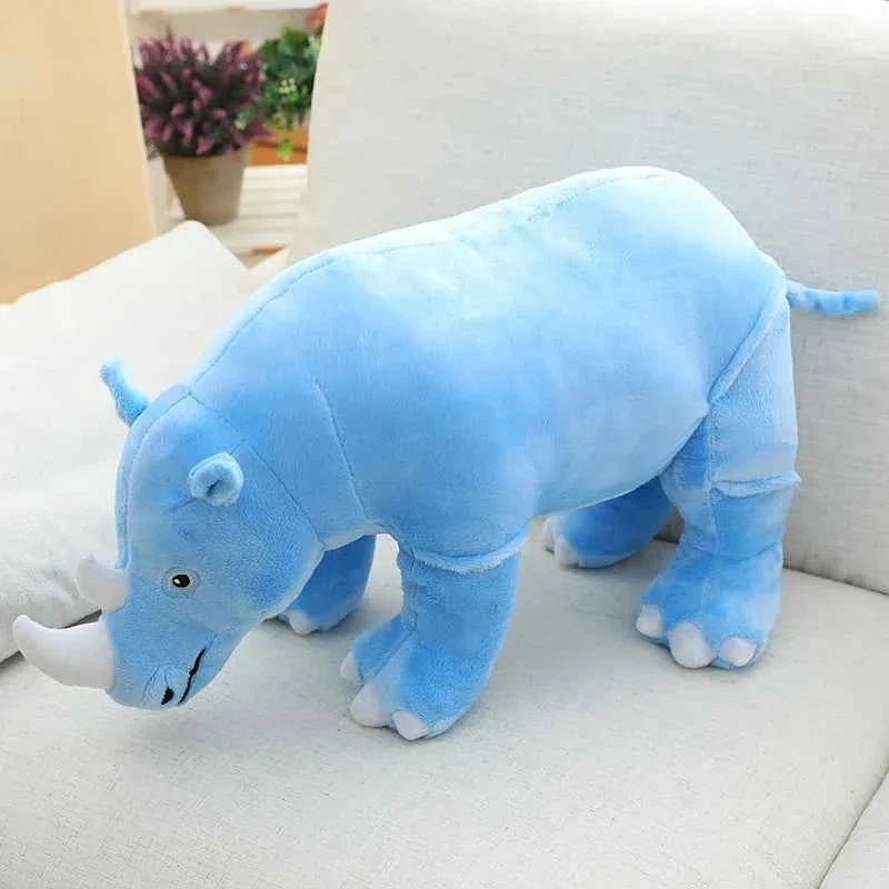 Plush Rhinoceros Stuffed Animal – Super Soft Kawaii Rhino Pillow Toy