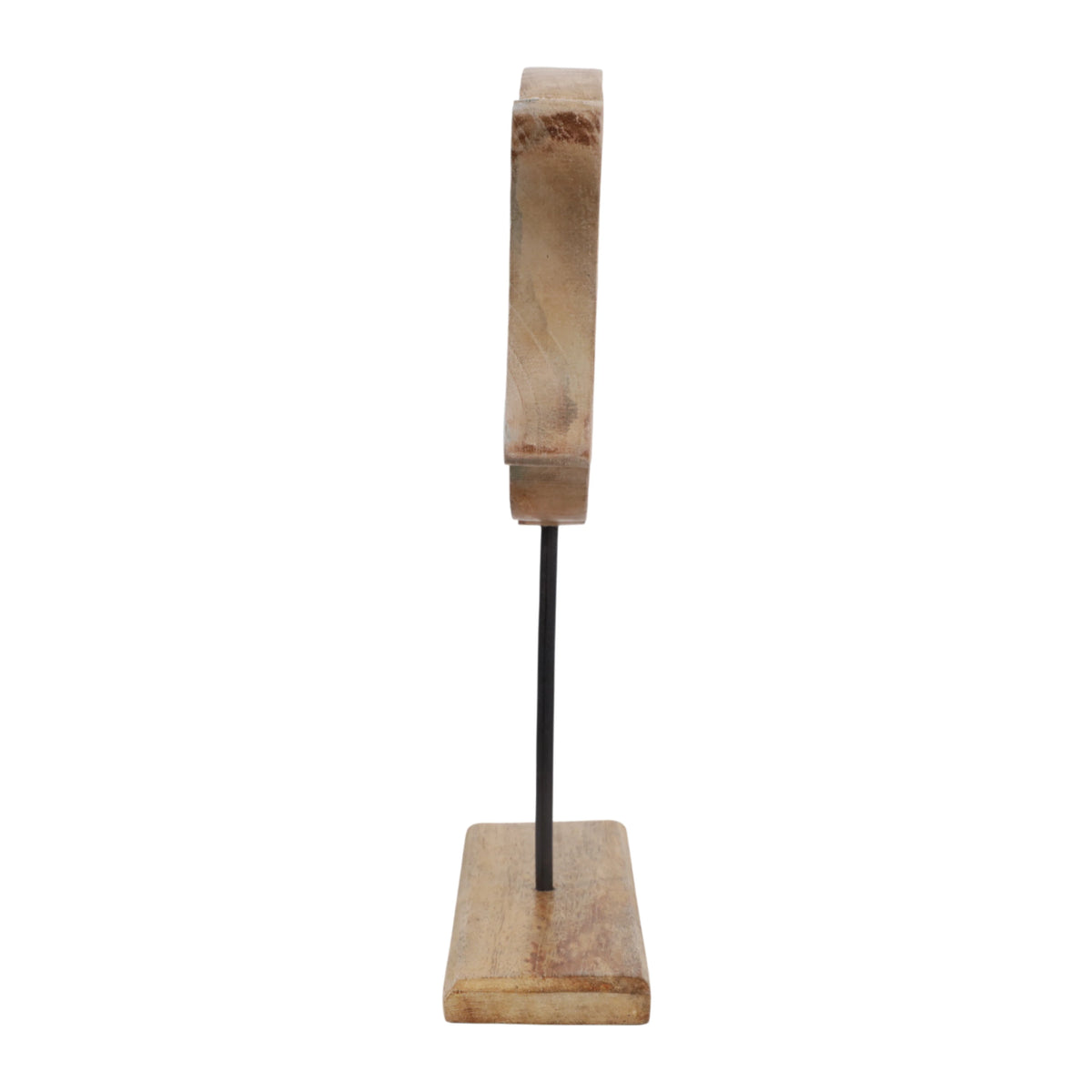 Portofino Blue Handcrafted Wood Fish Sculpture on Mango Wood Base