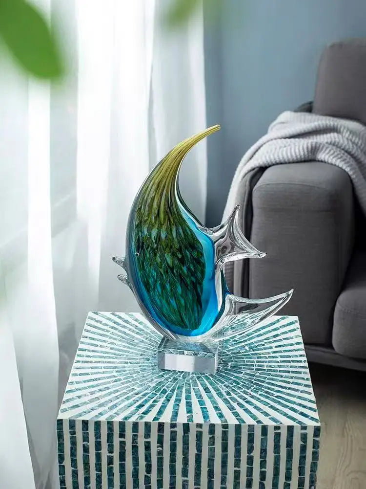 Bellagio Murano-Style Art Glass Fish Sculpture