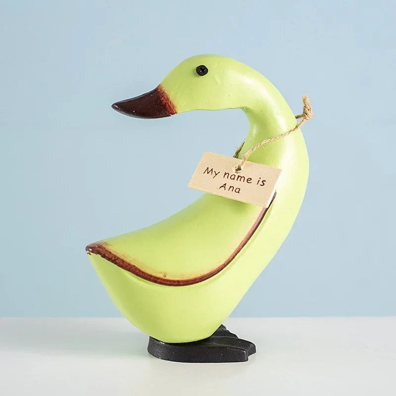 Handcrafted Wooden Duck Figurines – Millie