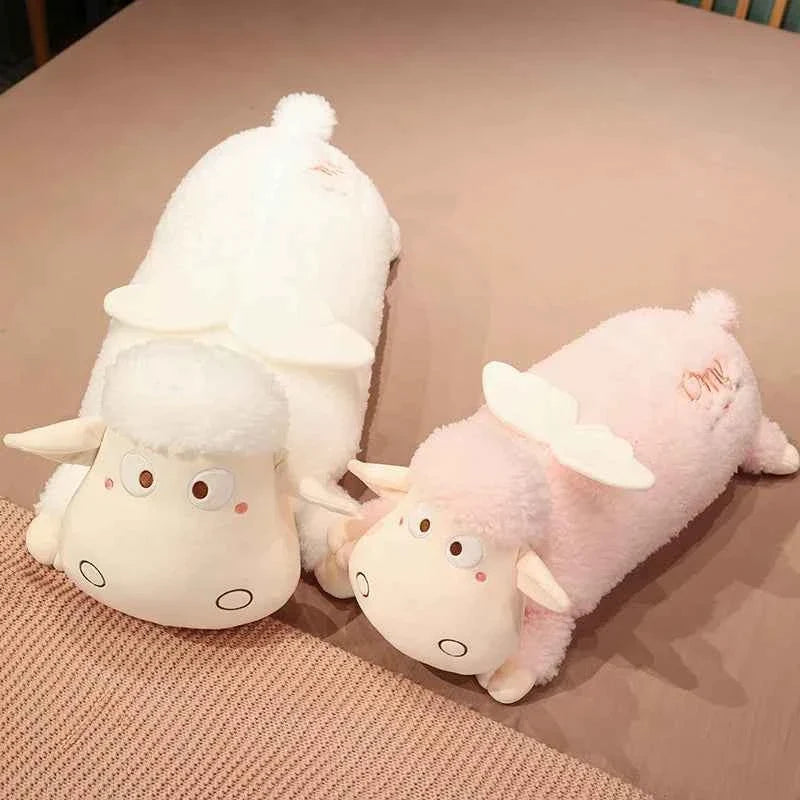 Kawaii Sheep Plush Toy – Long Sleeping Sheep Hug Pillow Stuffed Animal