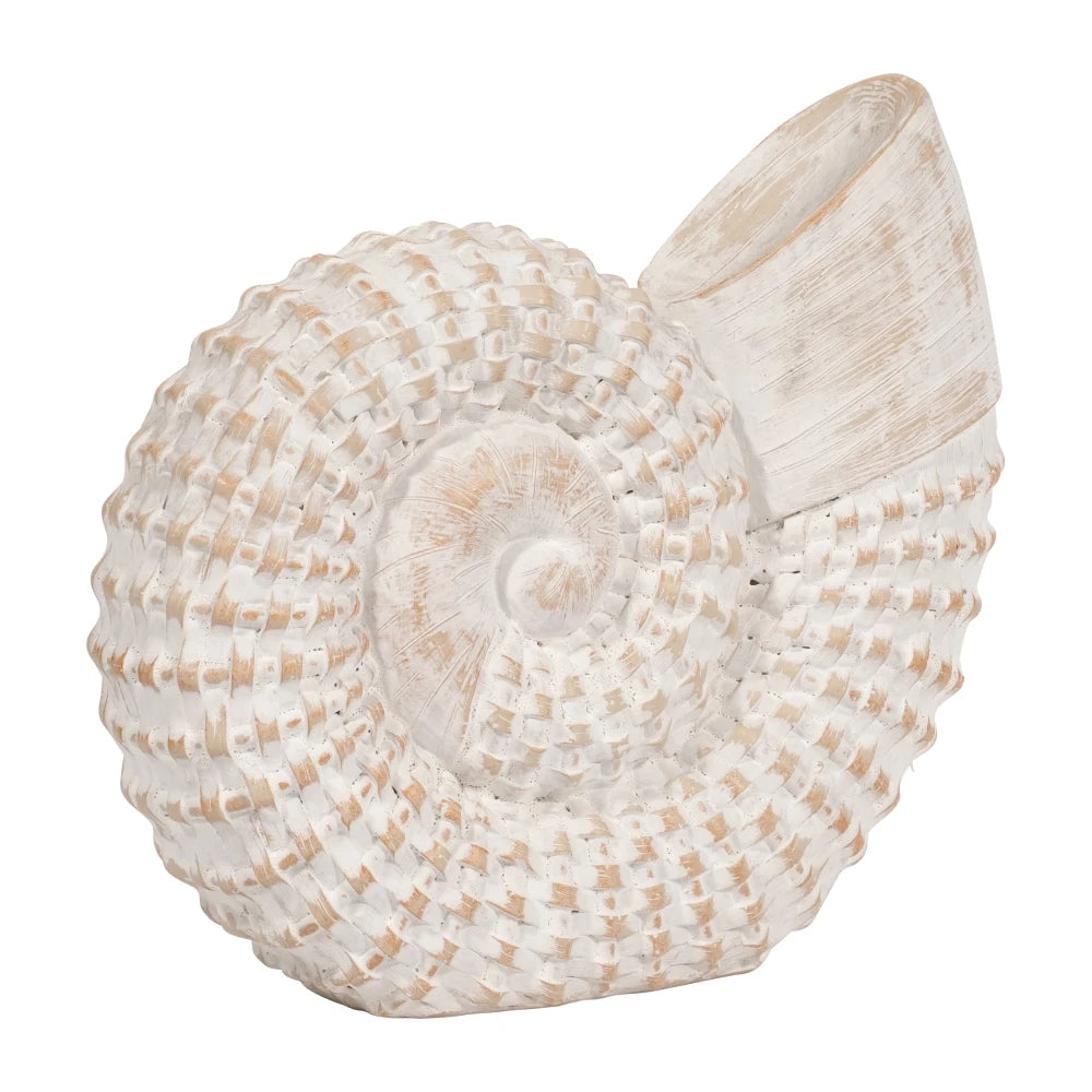 Woven Seashell Sculpture Statue Decorative Ornament for Home Bathroom Office Living Room Decor