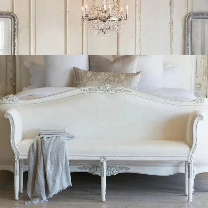 French Country Antique Settee