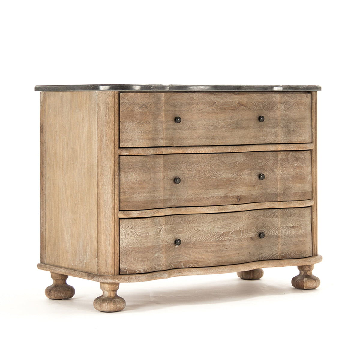 Marbre Stone Top Oak Chest