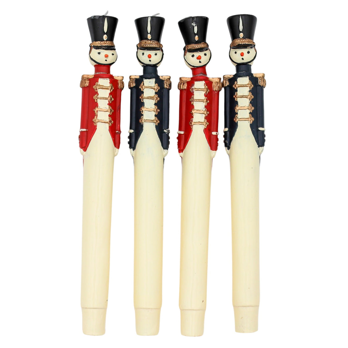 Navy Blue Royal Guard Hand-Painted Candles – Pack of 2