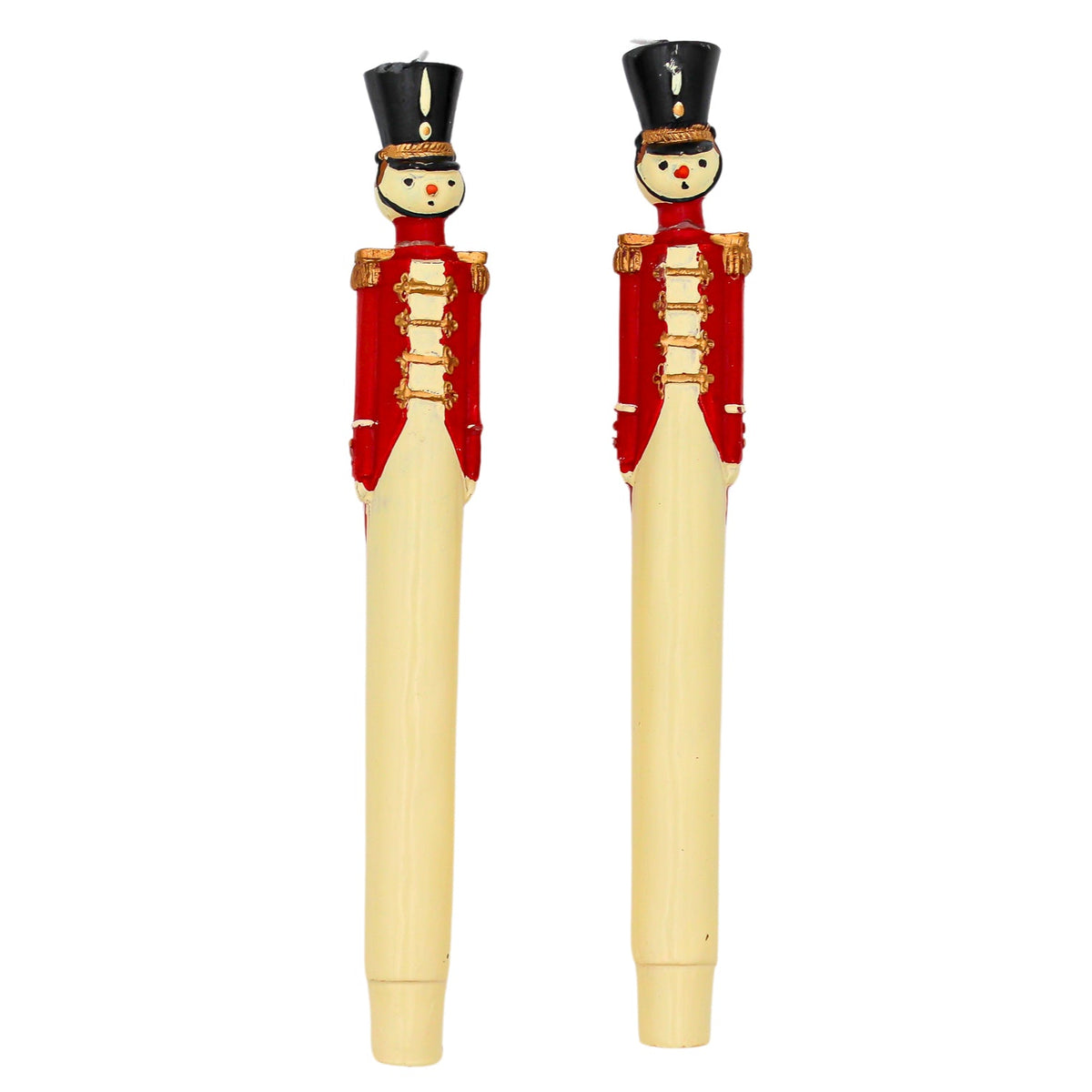 Red Royal Guard Hand-Painted Candles – Pack of 2