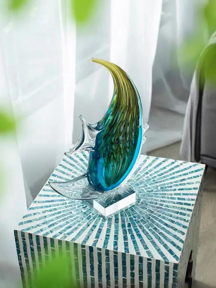 Bellagio Murano-Style Art Glass Fish Sculpture