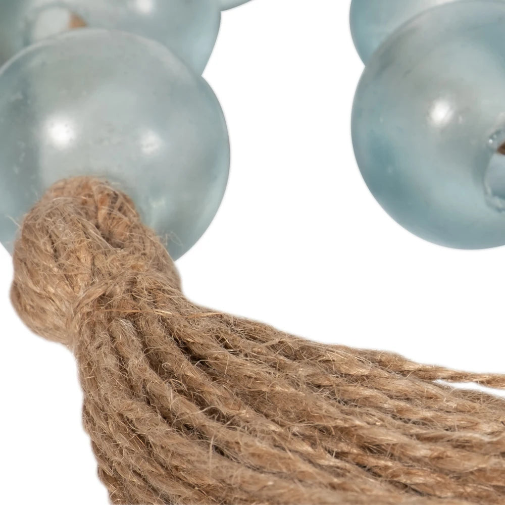 Blue Glass Bead Garland Tassel Accent 2 in 17562
