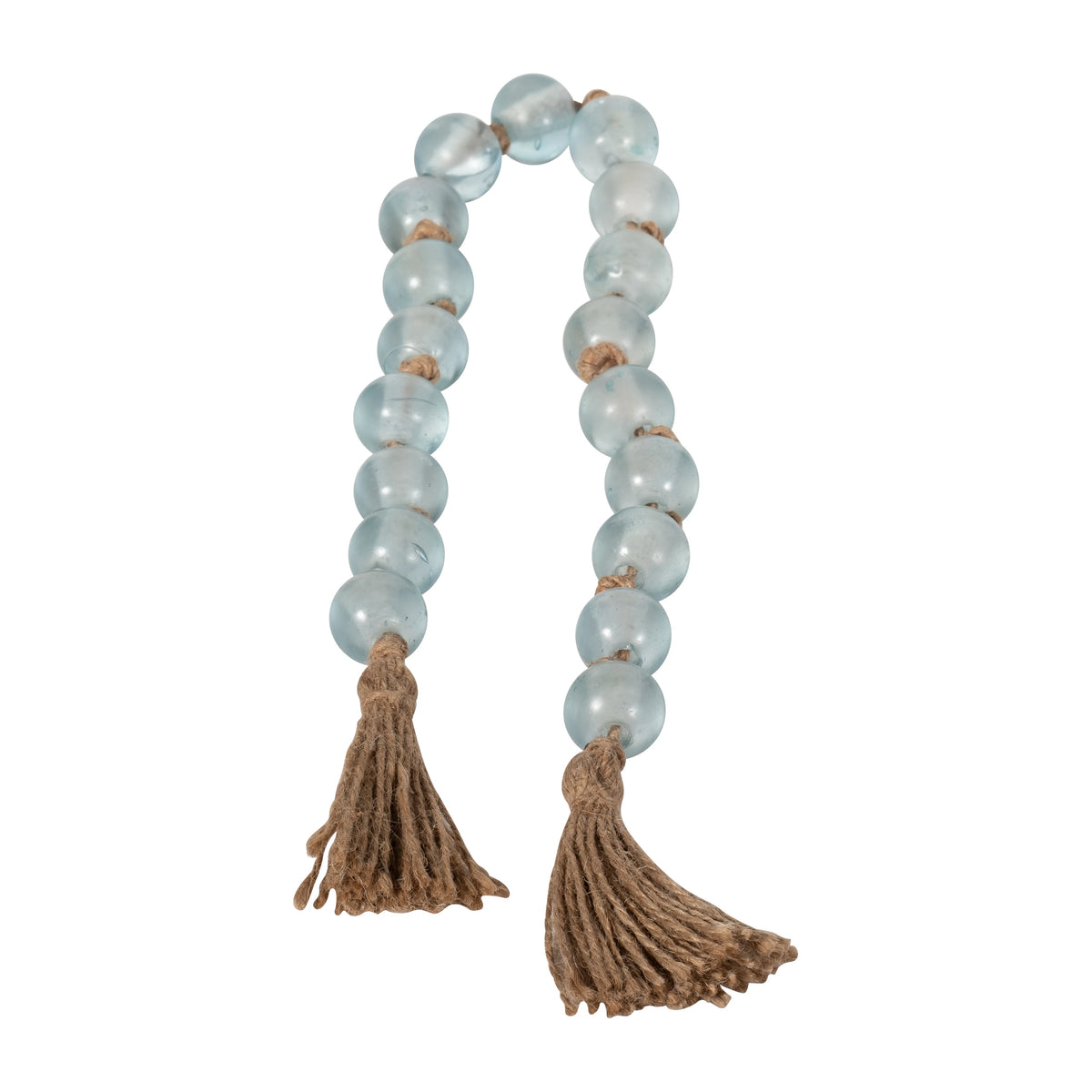 Blue Glass Bead Garland Tassel Accent 2 in 17562