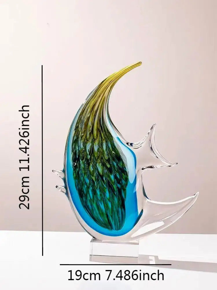 Bellagio Murano-Style Art Glass Fish Sculpture
