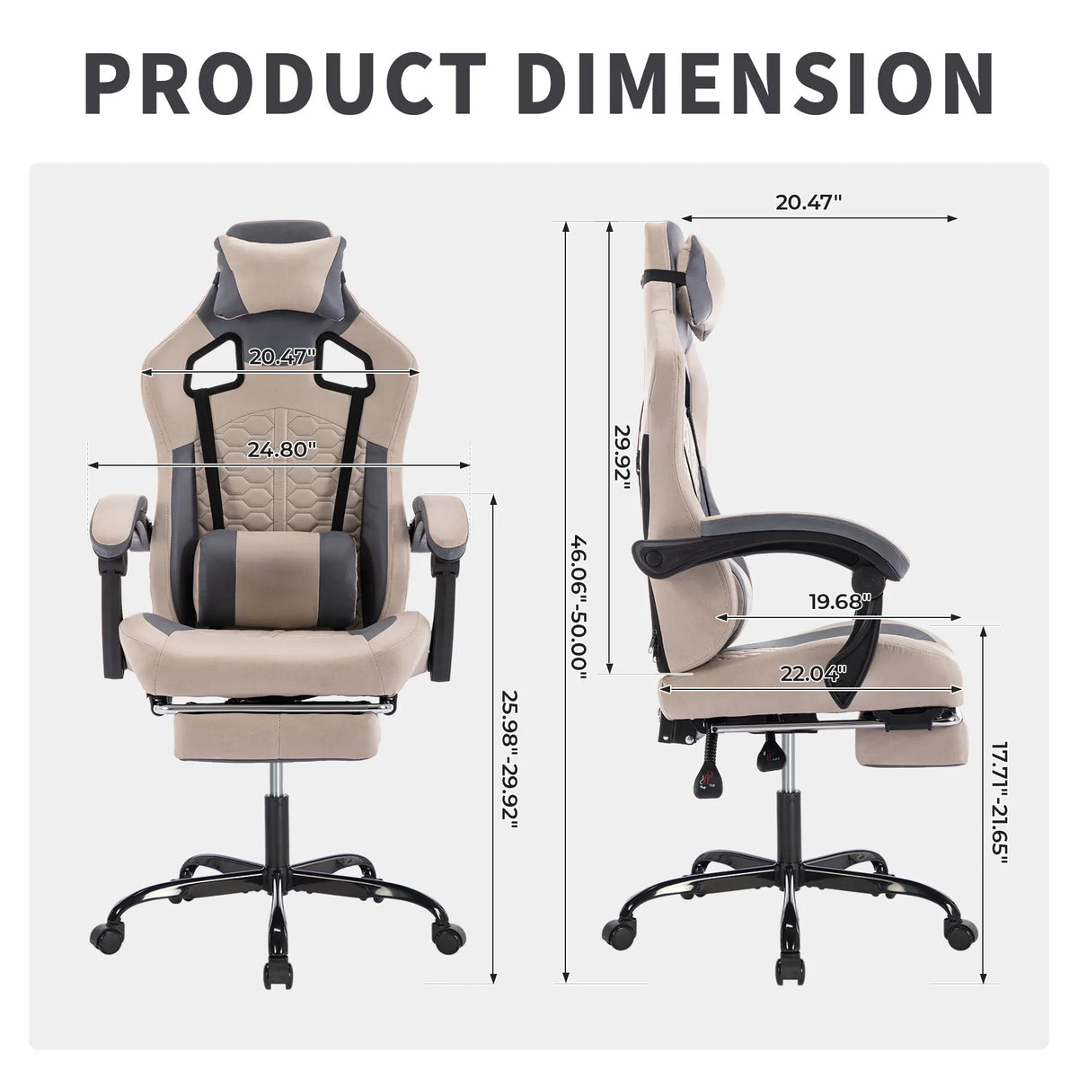 The Monaco Ergonomic Massage Gaming Chair