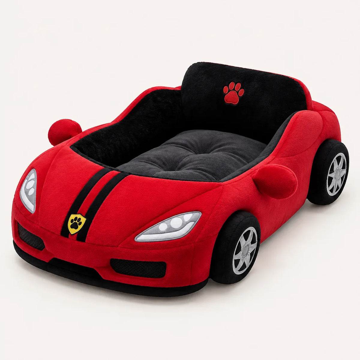 Car Shaped Soft Plush Pet Sofa Cozy Indoor House