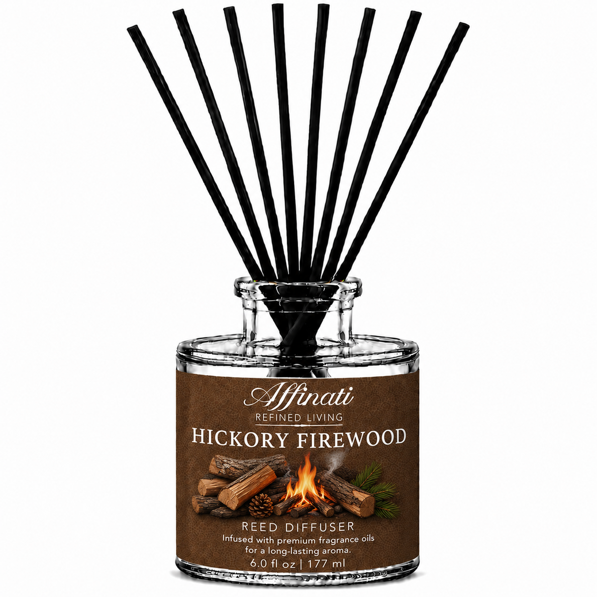Hickory Firewood Reed Diffuser