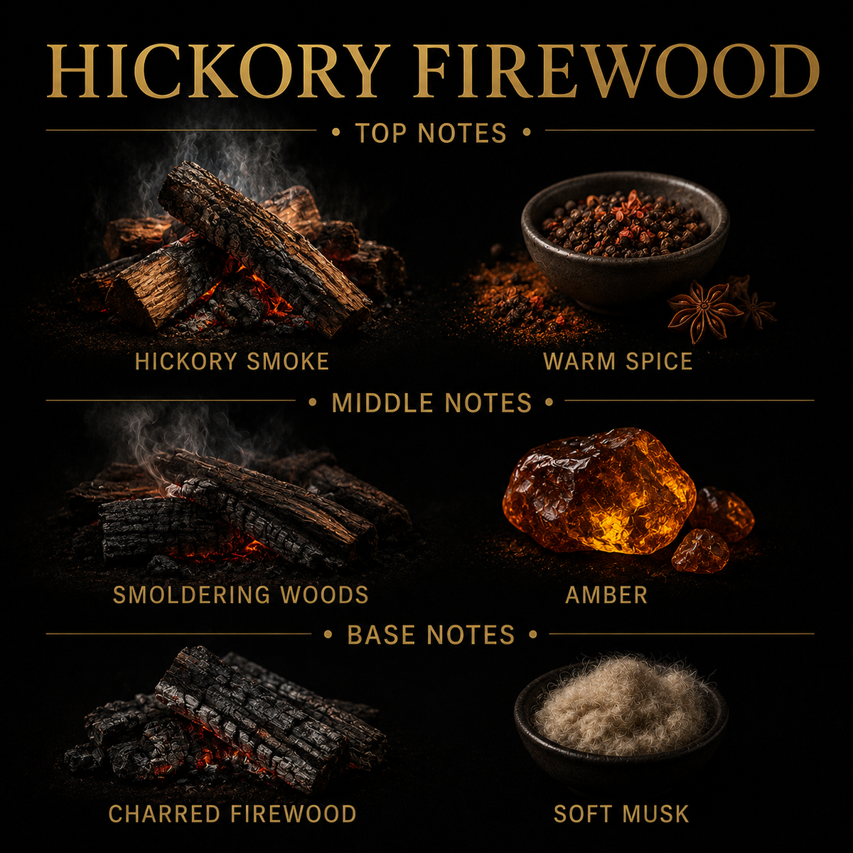 Hickory Firewood Reed Diffuser