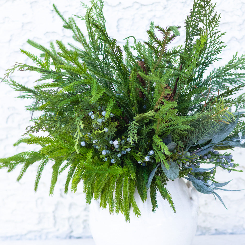 Grand Faux Real Evergreen Bouquet