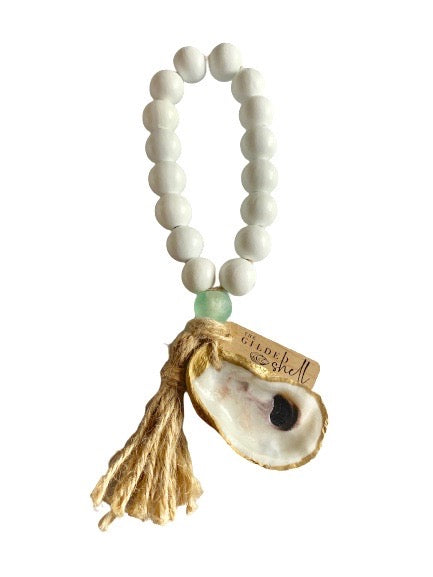 The Lagoon - Boho - White with Sea Glass