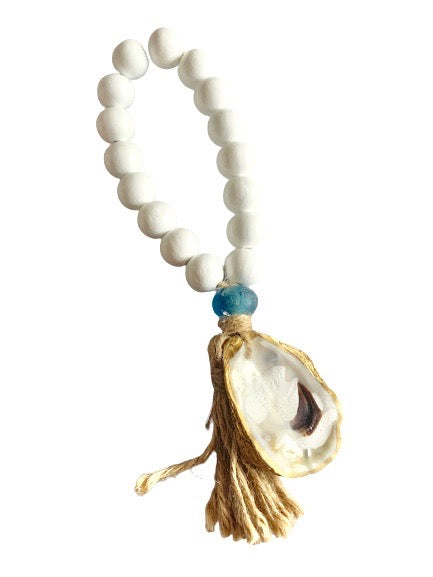 The Lagoon - Boho - White with Sea Glass