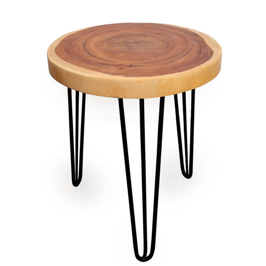 Rain Wood Round Accent Table