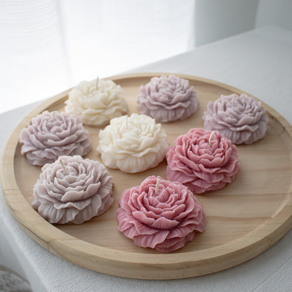 Peony Candles, Flower Decorative Candles