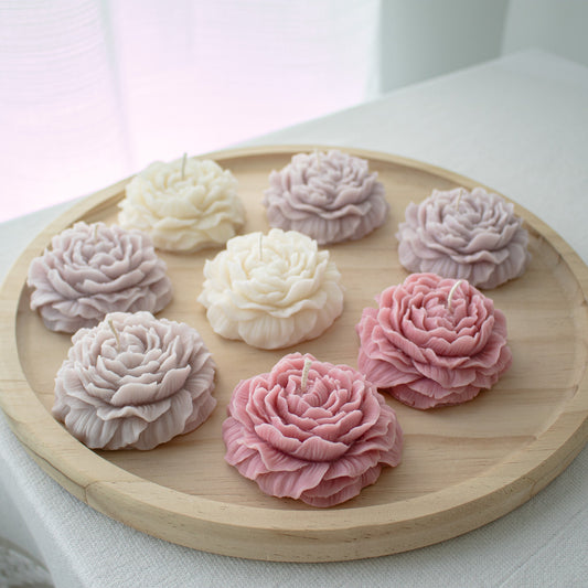 Peony Candles, Flower Decorative Candles