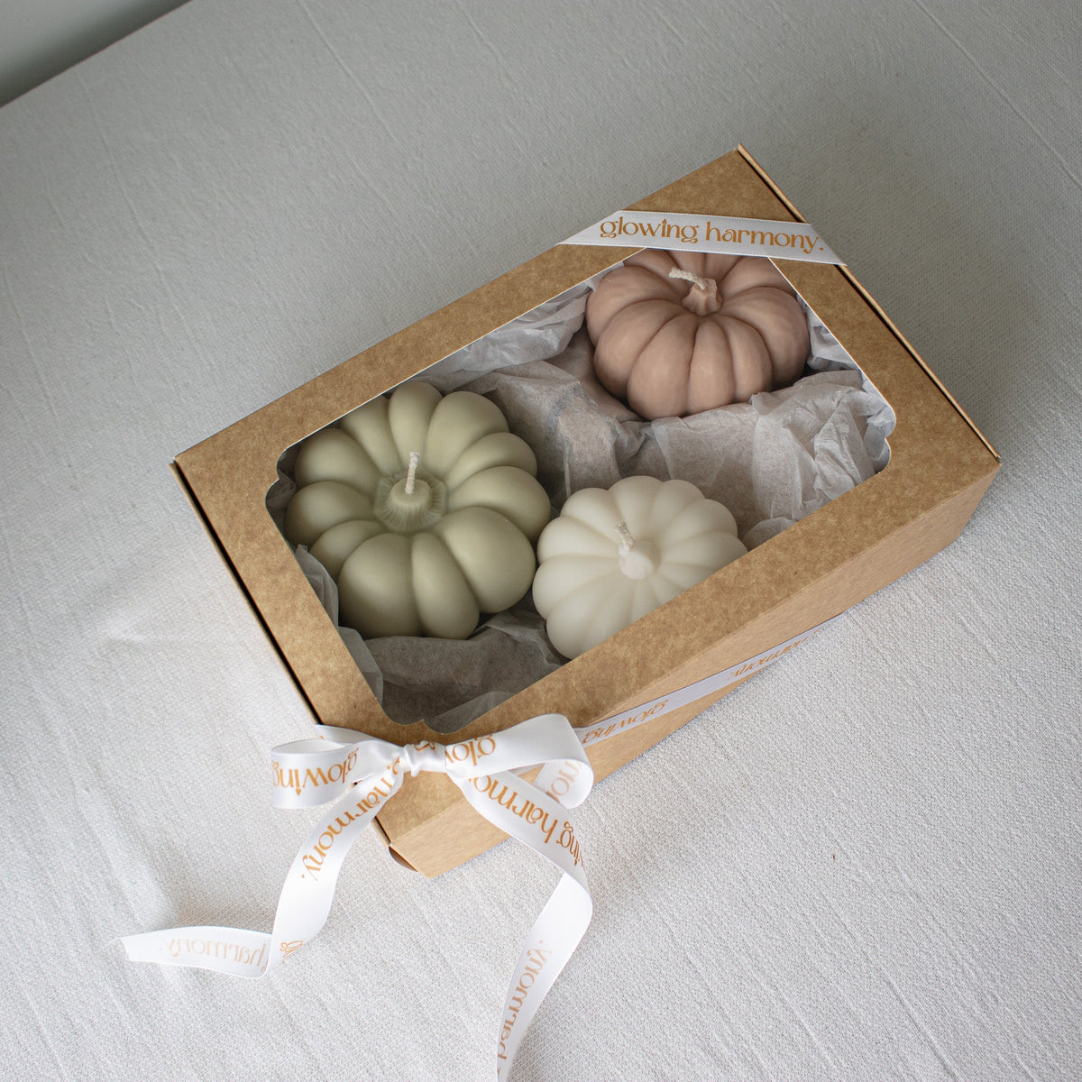 Pumpkin Candle Set in Gift Box, Autumn Pumpkin Candles