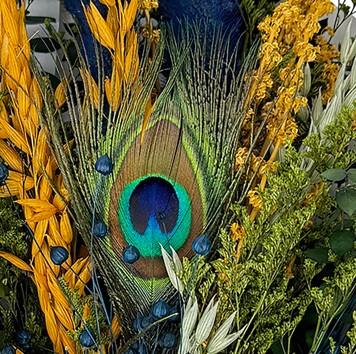 Peacock Plume Floral Bouquet