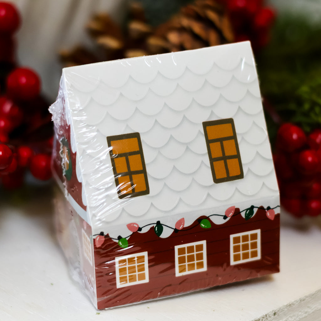 Red House Safety Matches in House Shaped Matchbox