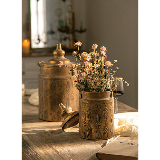 Boîte à épices gaufrée style vintage