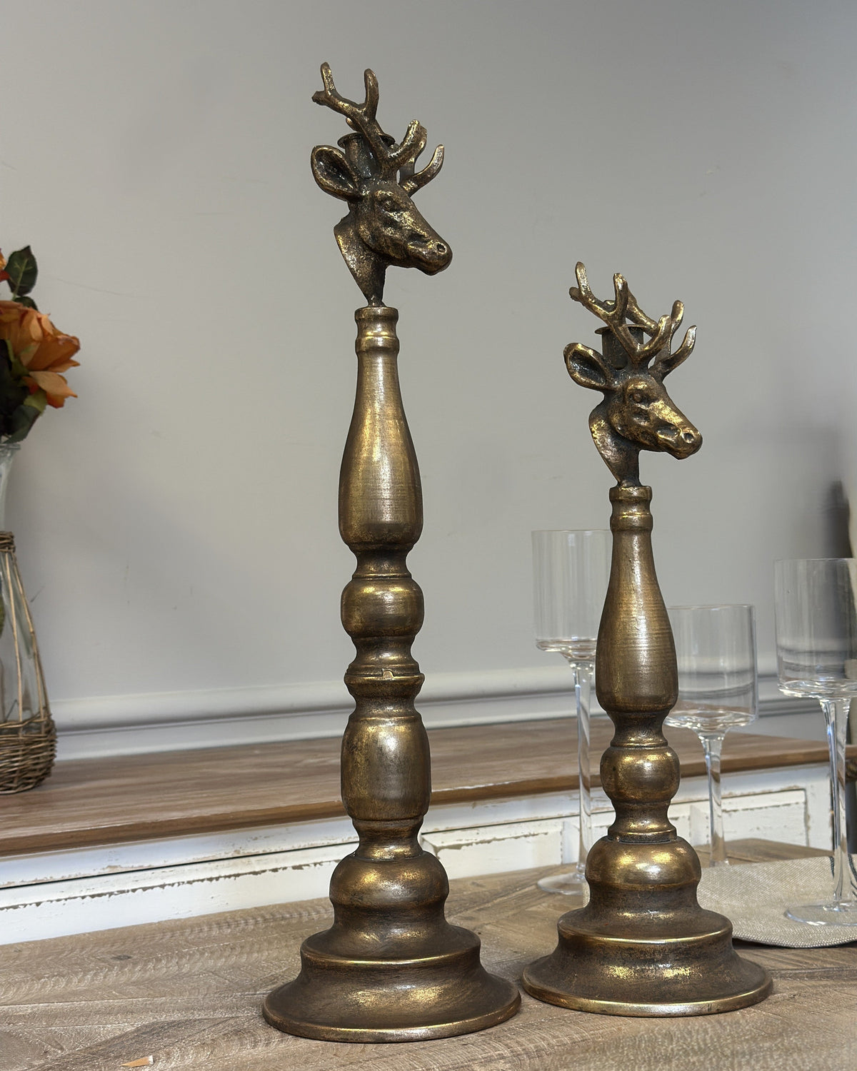 Deer Head Candle Holder