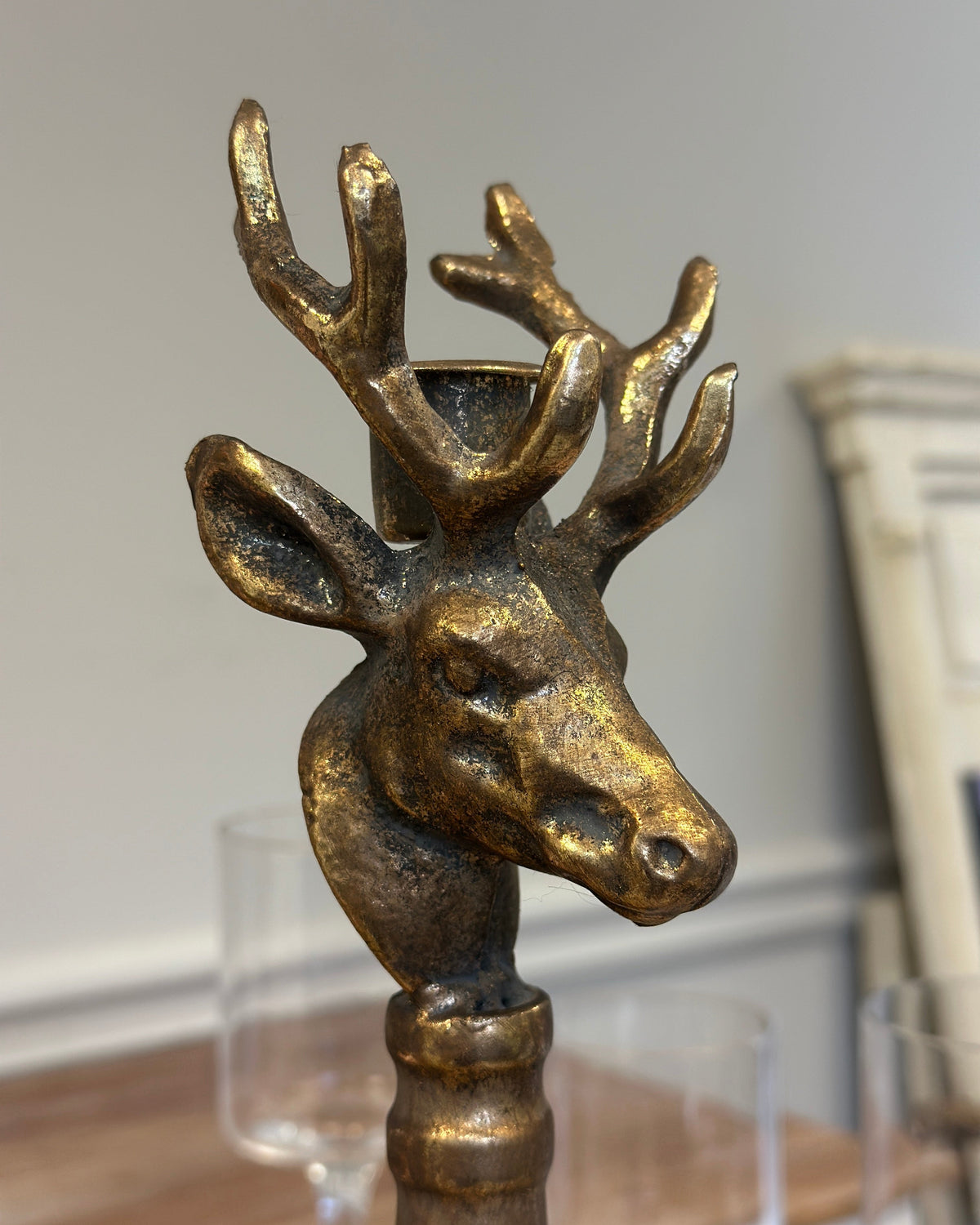 Deer Head Candle Holder