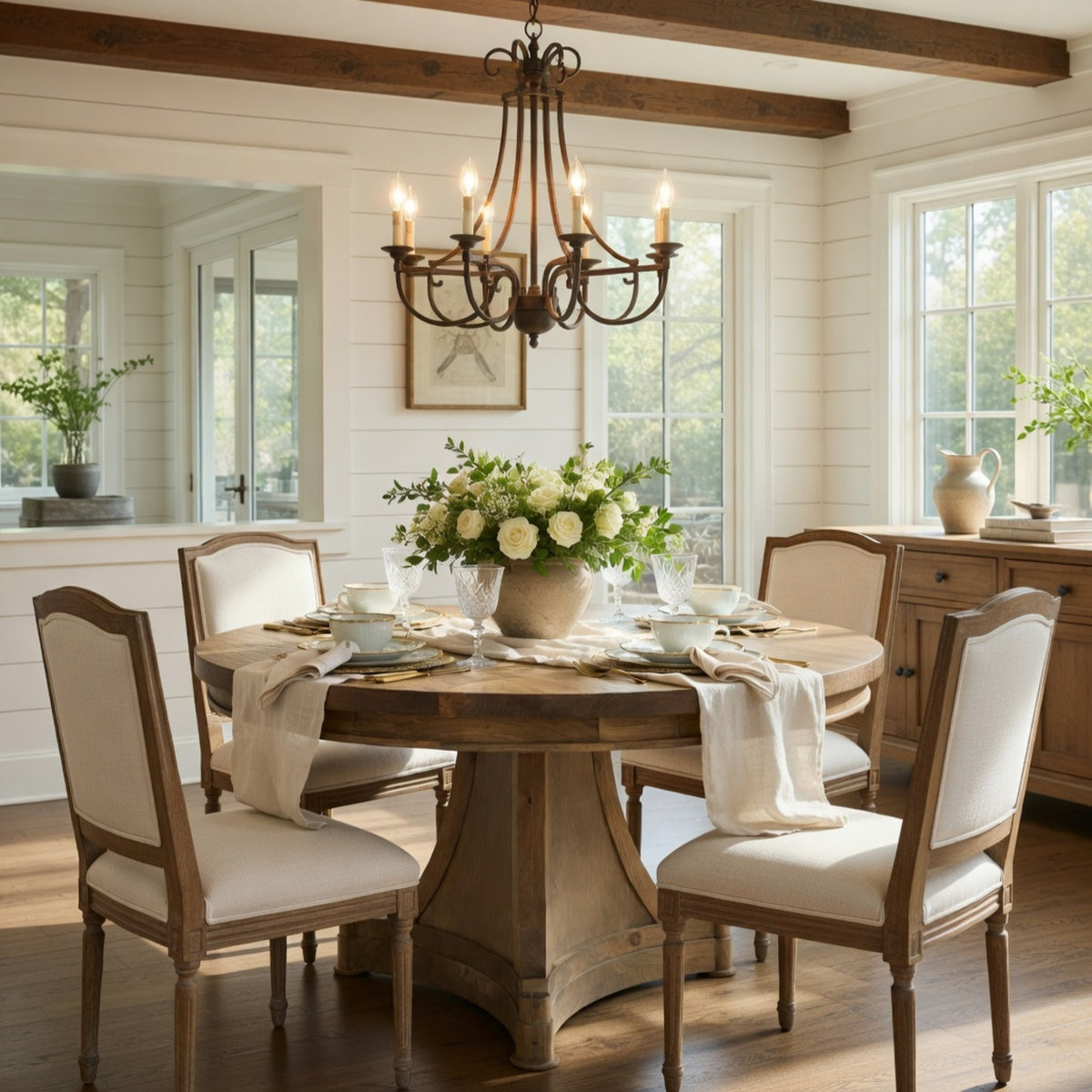 Alden Round Pedestal Dining Table