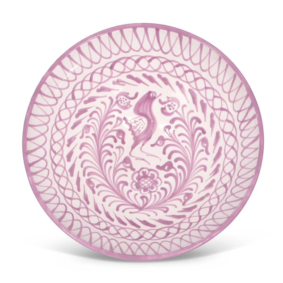 Large  bowl with hand painted designs