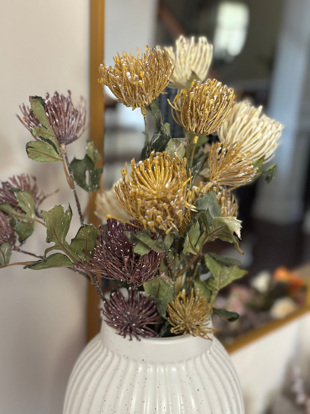 Artificial Pincushion Protea Arrangement