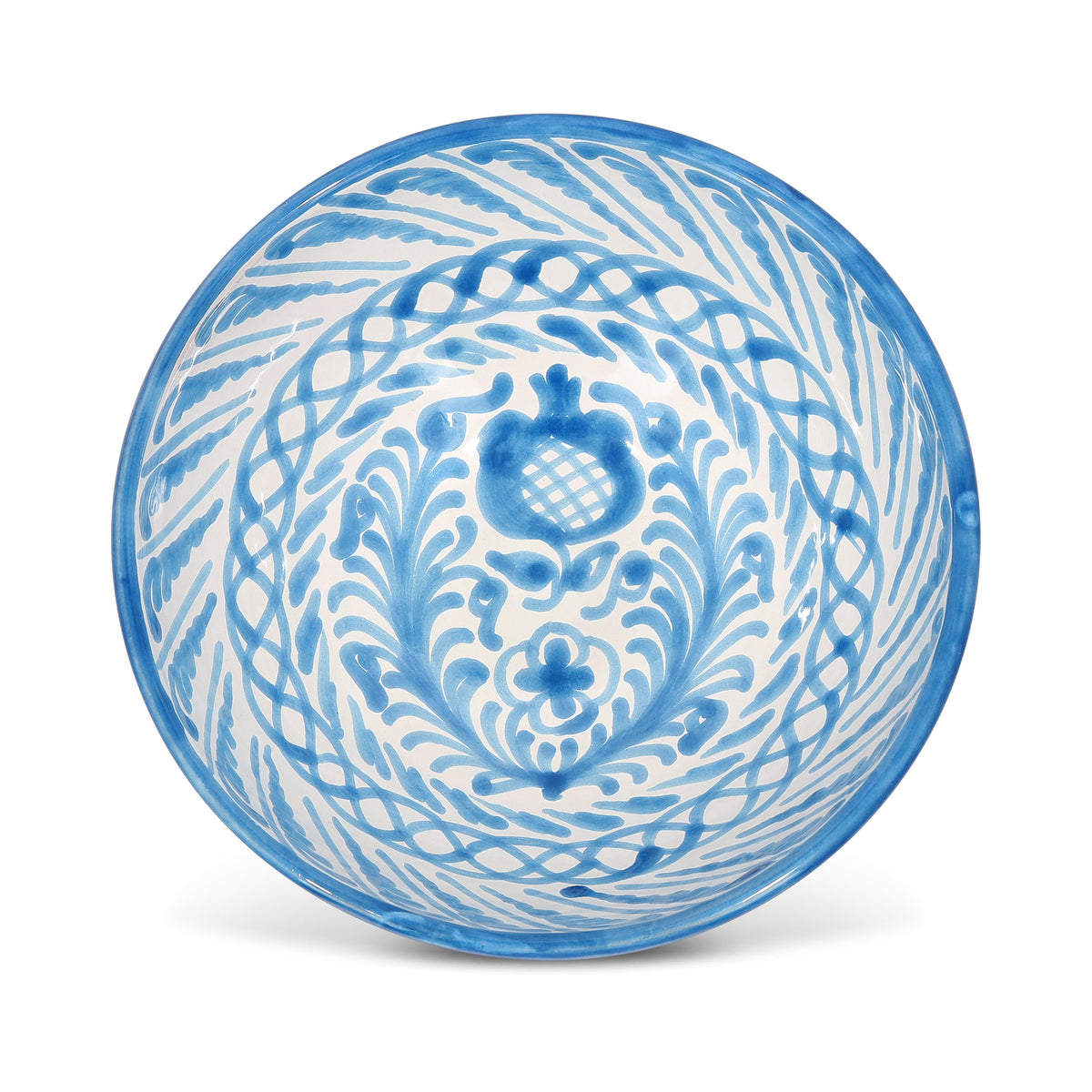 Medium bowl with hand painted designs