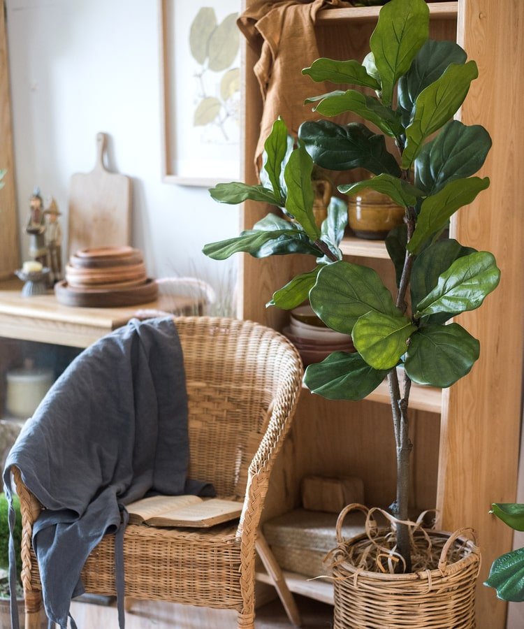 Artificial Tree Fiddle Leaf Tree In Pot