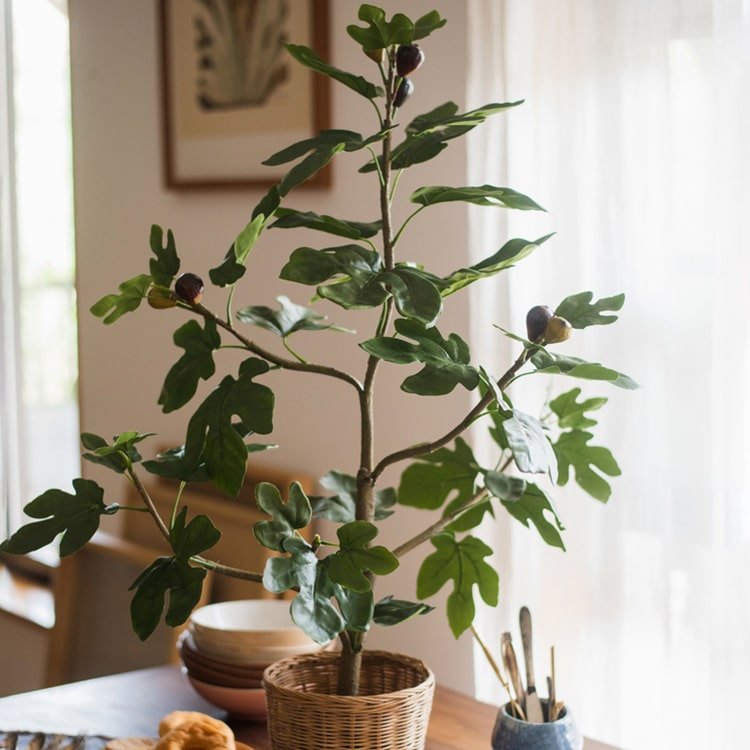 Artificial Silk Fig Tree In Pot
