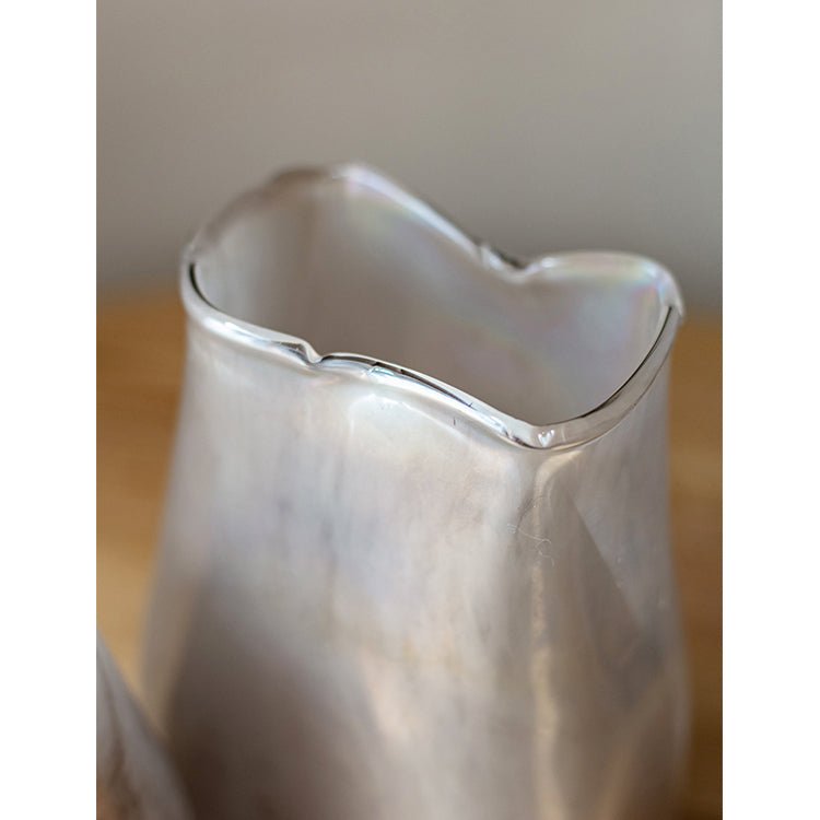 Vaso in vetro artistico con colorazione sfumata