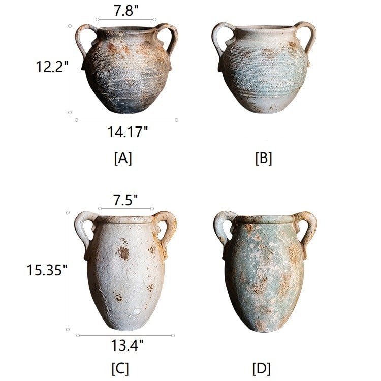 Restauro di un vaso antico in diversi stili