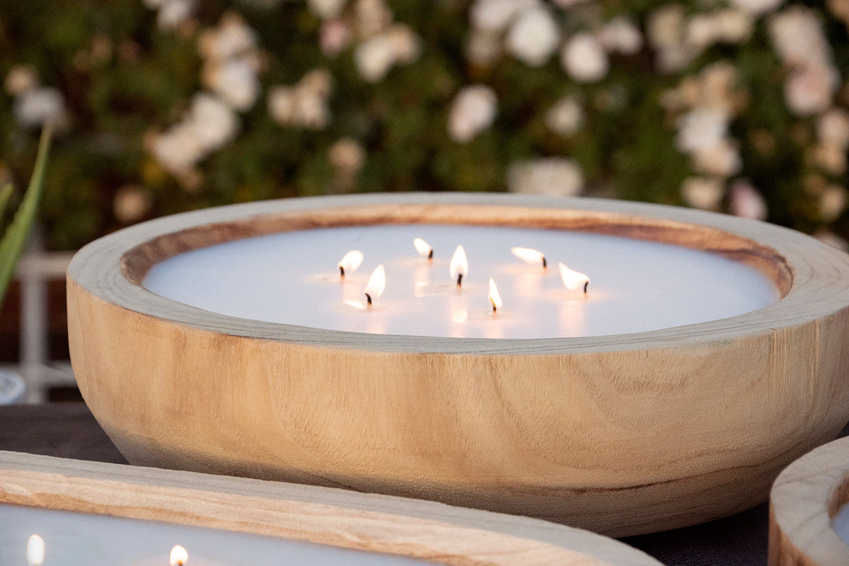 Paulownia Wood Round Candle