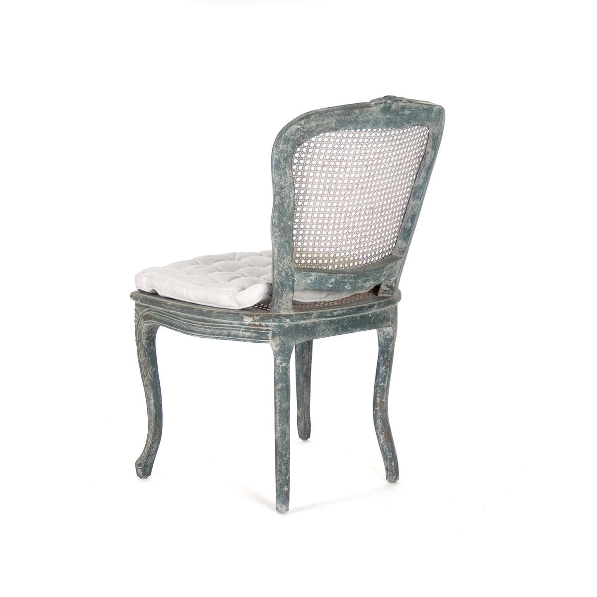 Annette Distressed Blue Side Chair
