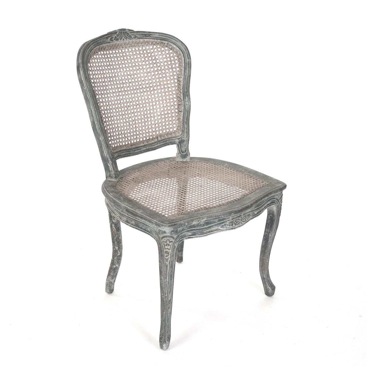 Annette Distressed Blue Side Chair